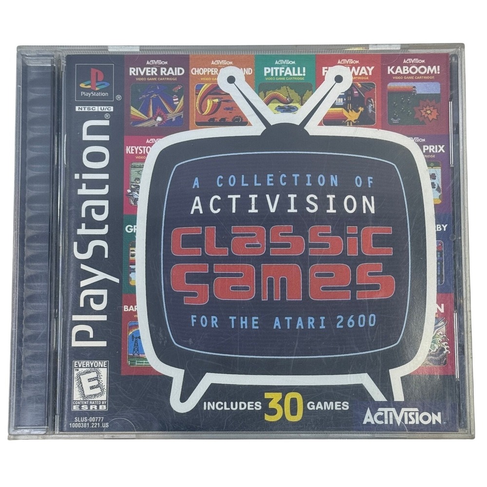 Activision Classic Games for the Atari 2600 Sony PlayStation 1 PS1 SLUS-00777‎
